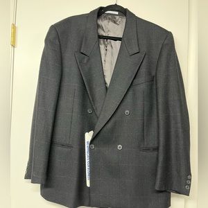 YSL Vintage Men’s Pure Wool Double Breasted Blazer